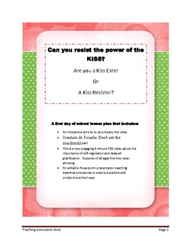 Preview of Can you resist the power of the kiss-  activity for middle/high school