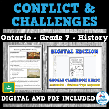 Preview of UPDATED - Canada, 1800-1850: Conflict & Challenges - Grade 7 History Unit