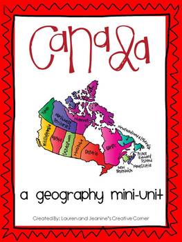Preview of Canada - A Geography Mini-Unit
