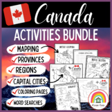 Canada Activities: Maps Provinces Territories Regions Capi