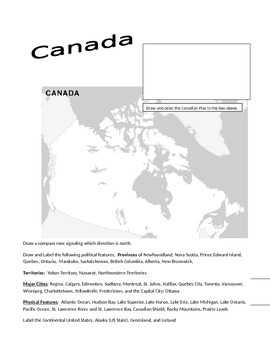 Preview of Canada Atlas (Online Research, Map Activities)