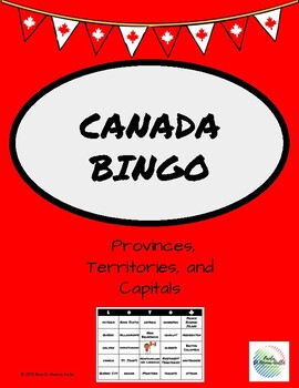 Preview of Canada Bingo (Provinces, Territories and their capitals)