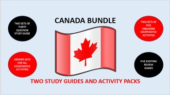 Preview of Canada Bundle: Study Guide/Activity Packs