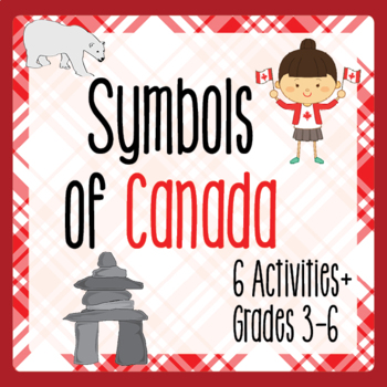 Preview of Canada! CANADIAN SYMBOLS Activities PRINT and EASEL