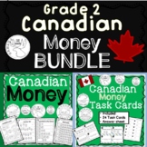 Canada / Canadian Money Math Bundle - Unit + Task Cards