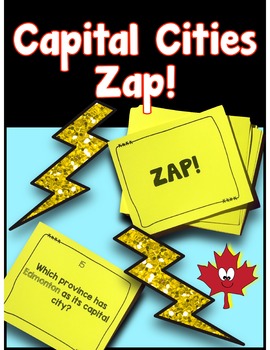 Preview of Canada - Capital Cities Zap Game