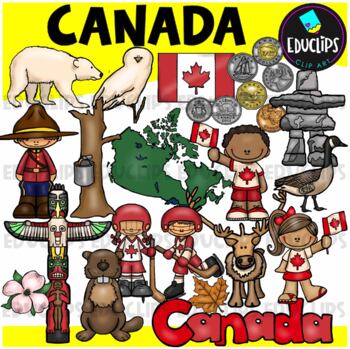 Preview of Canada Clip Art Set {Educlips Clipart}