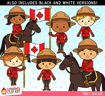 Mounties Canada Clip Art by LittleRed | TPT