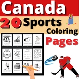 Canada Coloring Craft Pages Color Read Write Sports Activity Resource Canada Day