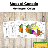 Maps of Canada (Color & Blackline Masters) - Montessori co