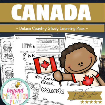 Preview of Canada Country Study *BEST SELLER* Comprehension, Activities + Play Pretend