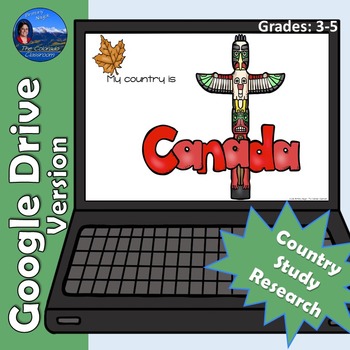 Preview of Canada Country Study | Google Drive Version | Distance Learning
