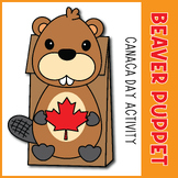 Canada Day Beaver Paper Bag Puppets Craft Activity Prescho