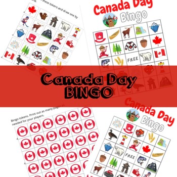 Preview of Canada Day Bingo Printable Activity