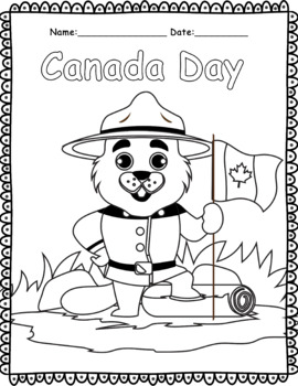 Preview of Canada Day Coloring Page