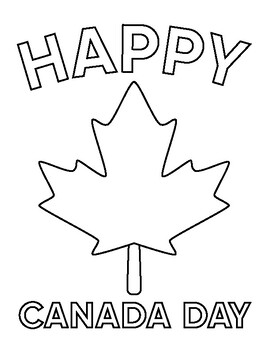 Preview of Canada Day Coloring Pages : Cards Coloring Sheets / Canada Flag, Maple Leaf...