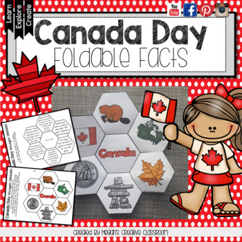 Preview of Canada Day Foldable for Interactive Notebooks FREE