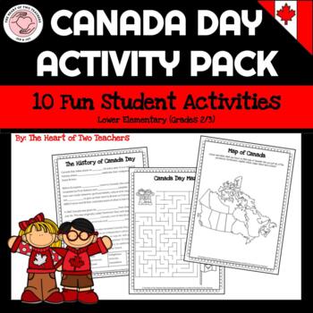 Preview of Canada Day Fun Activity Pack - Lower Elementary Grades 2/3