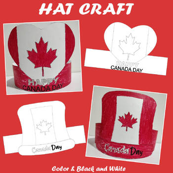 Canada Day Hat Craft Crown Craft Headband Coloring Activities Canada Flag
