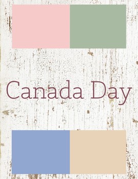 Preview of Canada Day Toddler Theme
