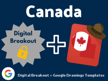 Preview of Canada Digital Bundle (Digital Breakout, Google Drawings Templates)
