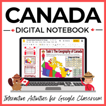 Preview of Canada Digital Interactive Notebook for Social Studies and Geography