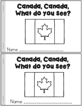 Preview of Canada Emergent Reader What Do You See?
