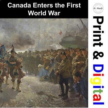 Preview of Canada Enters the First World War READING AND WORKSHEET