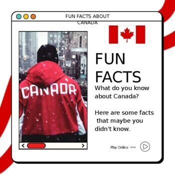 Preview of Canada.  Facts. Presentation. Geography. Culture. Bundle. Worksheets. PPTx