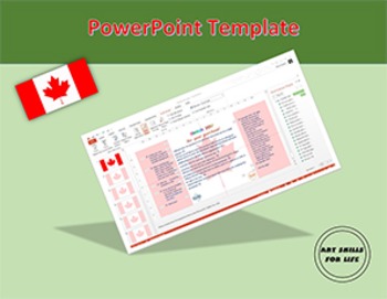 Preview of Canada Flag PowerPoint Template