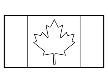 Canada Flag Printable Coloring Pages