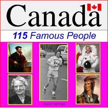 Preview of Canada History - 115 Famous People