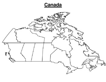 Canada Map by Northeast Education | TPT