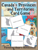 Canada Map Provinces and Territories Card Game