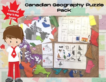 Preview of Canada Map Puzzle Pack - Canadian Geography Made To Be Fun!