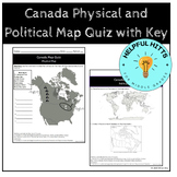 Canada Map Quiz- 6th Grade Georgia Standards of Excellence (GSE)