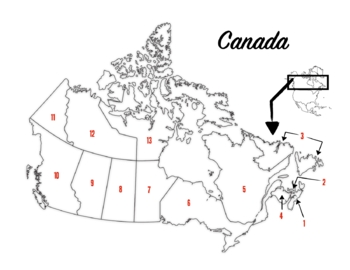 Preview of Canada Map Quiz