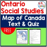 Canada Map with Quiz | FREE