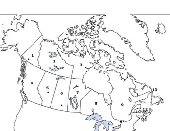 Canada Mapping Quiz By Alex Noudelman Teachers Pay Teachers