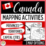 Canada Mapping Worksheets: Label Provinces, Territories, &