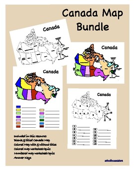 Preview of Canada Map Activity