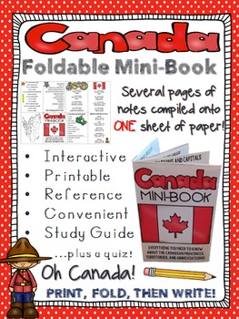 Preview of Canada Mini-Book