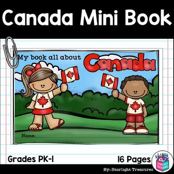 Preview of Canada Mini Book for Early Readers - A Country Study