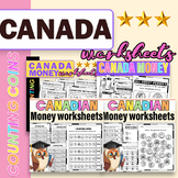Canada Money Worksheets Coin Counting |I dentify and Count