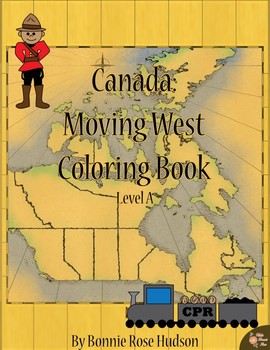 Preview of Canada: Moving West Coloring Book-Level A