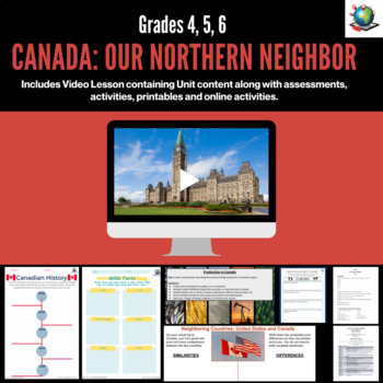 Preview of Canada: Our Northern Neighbor - Video Package for Grades 4, 5, 6