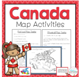 Canada Political and Physical Map Activities