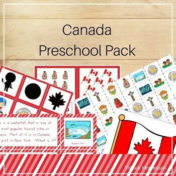 Preview of All About Canada! Preschool and PreK Skills