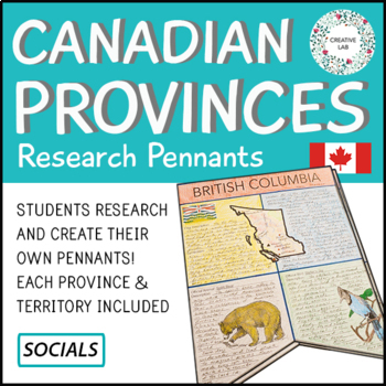 Preview of Canada Provinces Research Banners - Mapping Skills