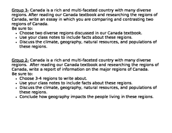 what are canada regions